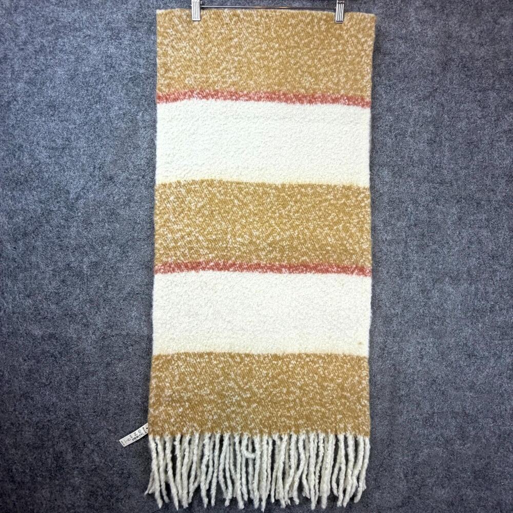 Madewell Brushed Oversized Scarf Womens One Size Toffee Recycled Plaid Fringe